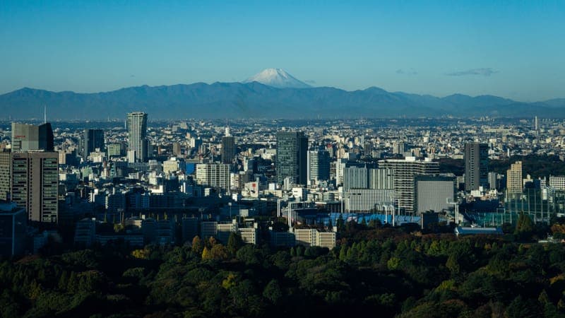 Mt Fuji Over Tokyo