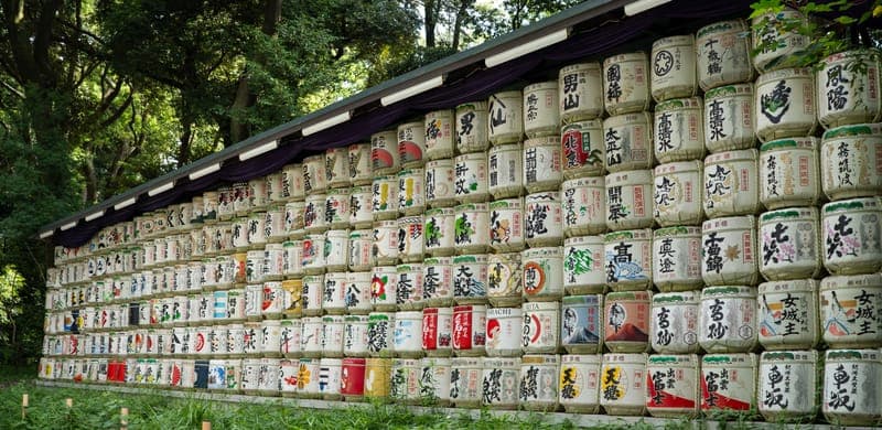Meiji Sake Barrels