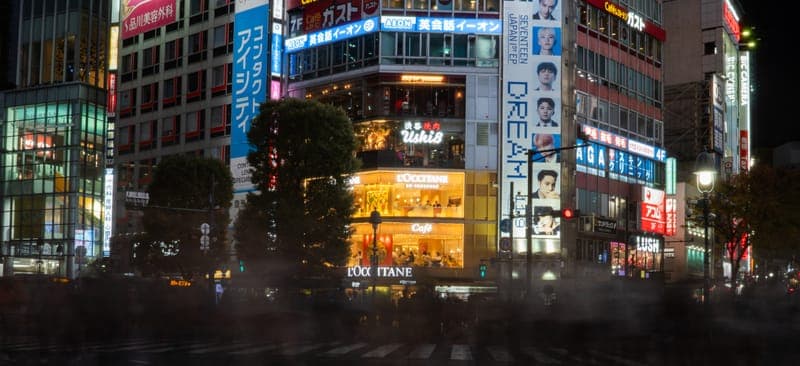 Minutely scramble in Shibuya