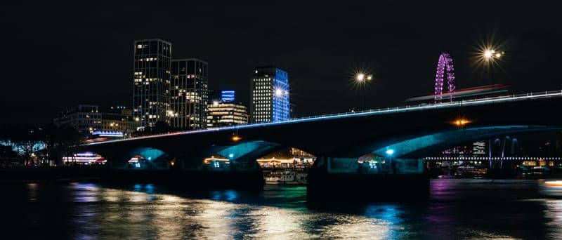The Waterloo Bridge at Night