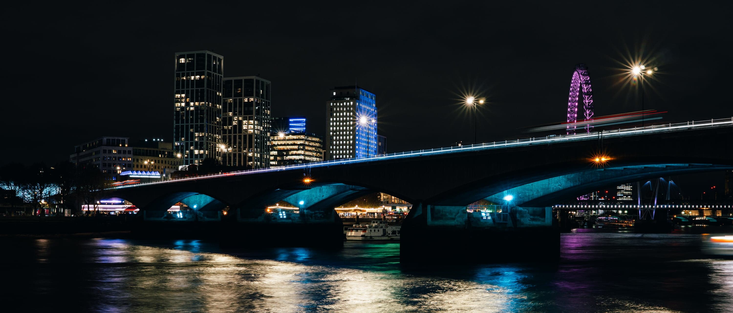 The Waterloo Bridge at Night